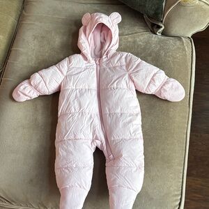 3-6 MO WATER RESISTANT SNOWSUIT / WINTER FULL BODY SUIT (covers hands and feet!)